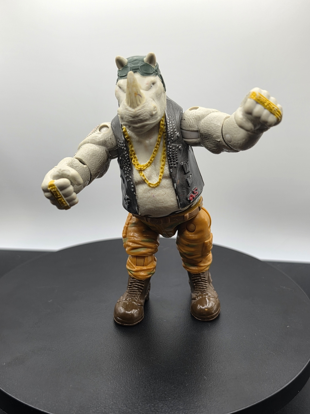TMNT Rocksteady Action Figure 2016 Out Of The Shadows Movie Playmates Loose 5"